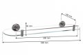 Harimex Półka 60cm z relingiem  Brando