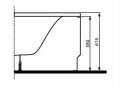Obudowa frontowa do wanny CLARISA 160x100, lewa