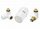 Danfoss Zestaw ( dwa zawory + głowica ) RAL kolor 9010 biały