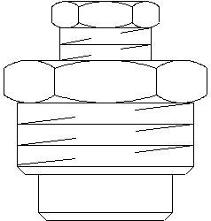 ECO Śrubunek dławikowy, pojedynczy  dla następujących średnic rur: 1" x 14,15mm i 1/4"