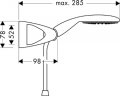 HANSGROHE Zestaw prysznicowy Raindance E-100 AIR 1jet / Porter'D