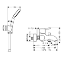HANSGROHE Raindance S  Combi - wanna dn 15