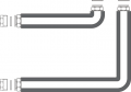 WOMIX Łącznik stalowy TB 90/2 dla podłączenia zwrotnicy CP90 z rozdzielaczem C90-2F