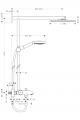 HANSGROHE Komplet prysznicowy Raindance 240 do wanny ramię prysznicowe 460 mm dn 15