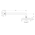 HANSGROHE Głowica deszczowa Raindance AIR fi 180 mm ramię prysznicowe 383 mm kolor nikiel szczotk.