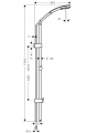 HANSGROHE Zestaw Croma 100 Vario/Unica 'Reno Lift 1,05 m dn 15