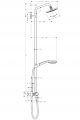 HANSGROHE Komplet prysznicowy Croma 100 do wanny dn 15
