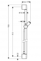 HANSGROHE Panel prysznicowy Croma 100