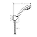 HANSGROHE Zestaw prysznicowy Crometta 85 Multi/Porter"1,60m