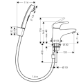 HANSGROHE Zestaw Bdette DN 15