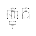 HANSGROHE Exafill S element zewnętrzny kolor chrom