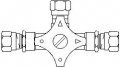 ECO Zawor przełączający ze złaczkami z pierścieniem twardym, 8 x 8 x 8 mm