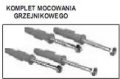 Gorgiel Komplet do mocowania grzejnika łazienkowego 6x 60