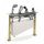 Roca Bateria Silver Shadow 4otworowa wannowo-natryskowa z termostatem i zestawem natryskowym
