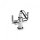 Roca Bateria Loft Elite 2uchwytowa  bidetowa sztorcowa (autom korek)