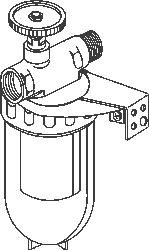 Oventrop Oilpur A"Filtry do systemów 1rurowych  z nawrotem DN10 3/8 GWxGZ