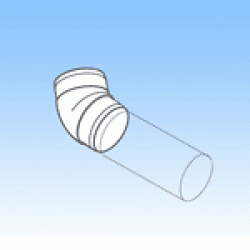 Hardi EASPIPE KOLANO OKRĄGŁE Ø 125 X 45 ST.