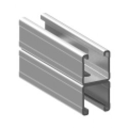 NICZUK  METALL Profil montażowy podwójny typu D-MF2,5 ( 41x82x2,5 mm )