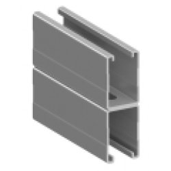 NICZUK  METALL Profil montażowy podwójny typu D-MH2,5 ( 41x124x2,5 mm )