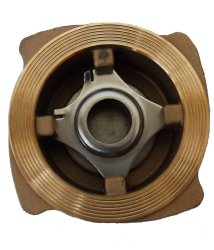 Zawór zwrotny płytkowy DCV1 DN20 przyłącza miedzykołn.PN16 ,gniazdo EPDM,spręż.standard