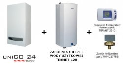 Termet Pakiet grzewczy kocioł UNICO 24 PLUS zasobnik TERMET 120