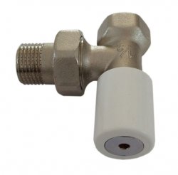 Zawór grzejnikowy z pokrętłem gładkim DN15 1/2x15mm prosty do wlutowania 