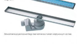 VIEGA Odwodnienie prysznicowe VISINGN  stal nierdzewna z rusztem matowym 