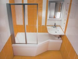 RAVAK  Parawan wannowy BeHappy profile satin