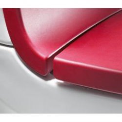 Oparcie wc - Passion Red (Klasyczna czerwień) Khroma biała 