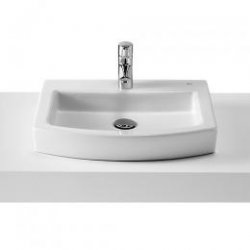 Umywalka Hall-Top nablatowa 52cm z otworem na baterie biała  