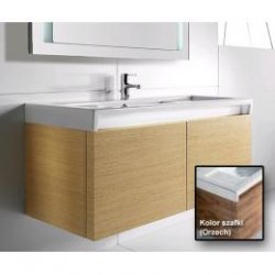 Szafka pod umywakę 129 x 49,5 cm - orzech Stratum biała 