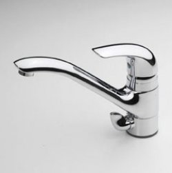 Bateria Vienda kuchenna z zaworem do zmywarki, chrom 