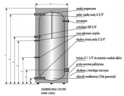 Biawar MEGA Z-E 220.80 zasobnik c.w.u. 