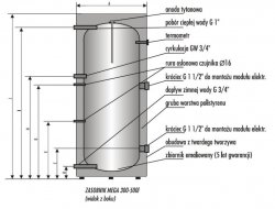 Biawar MEGA Z-E 400.80 zasobnik c.w.u. z anodą tytanową 