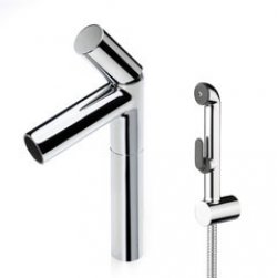 Bateria IL BAGNO ALESSI Dot by Oras nablatowa z rączką natrysku Bidetta 