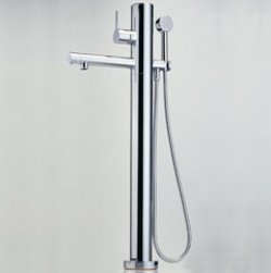 Bateria IL BAGNO ALESSI One by Oras wannowa z natryskiem, stojąca na podłodze 
