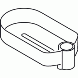 Mydelniczka do paneli prysznicowych Oras Sensiva, transparent 