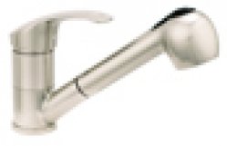 Bateria Chili zlewozmywakowa stojąca z wyciąganą wylewką , inox 
