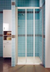Drzwi prysznicowe rozsuwane Supernova ASDP3 - 120, polistyren pearl 