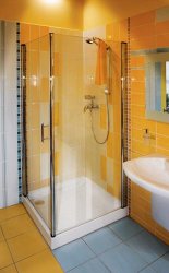 Kabina prysznicowa Elegance ze ścianką stałą ESKPS- 80 L chrom 