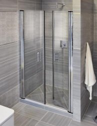 Drzwi prysznicowe Elegance dwuczęśćiowe ESD2- 110 chrom 