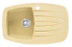Zlew 1 komorowy Omega Pl - granit, prawy 