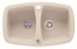 Zlew 2 komorowy Omega Pl - granit, 