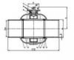 Zawory kulowe kołnierzowe do wspawania  DN 300/350 