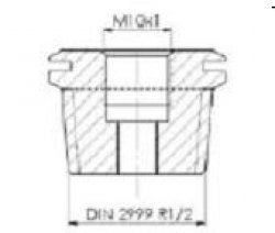 Danfoss Nypel redukcyjny do montażu czujnika - M10X1