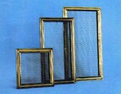 Kratka kominkowa metalowa 20x50 stary mosiądz 
