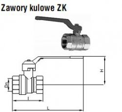 LFP Zawór kulowy ZK 25