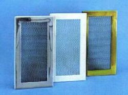 Kratka kominkowa metalowa 16,5x16,5 mosiężna 