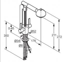 Bateria Kludi Zip kuchenna DN 6 