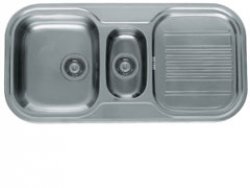 Zlewozmywak ARTREMIS (96x48) wpuszczany 1 1/2 komorowy - len 